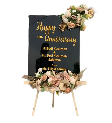 Papan Bunga Akrilik Abung Tinggi