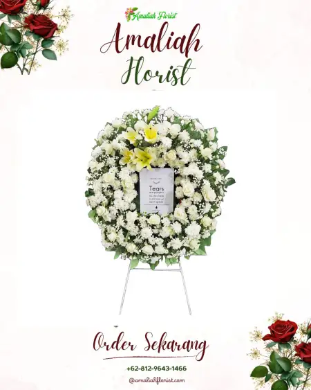 Krans Bunga Duka Abung Tinggi