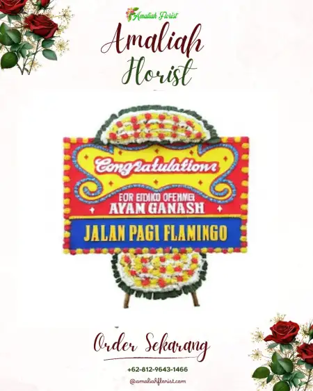 Sewa Papan Bunga Abung Tinggi